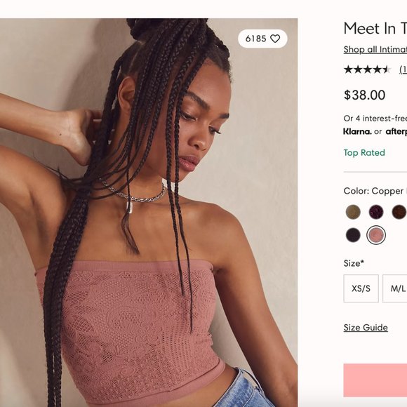 Free People Intimates Strapless Crop Top - Picture 4 of 4